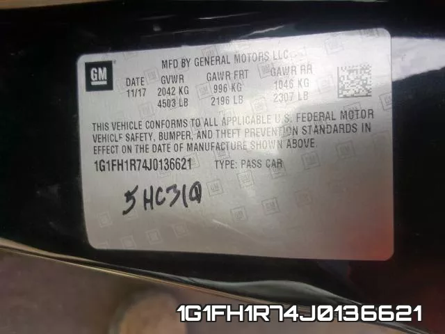 1G1FH1R74J0136621 фото 2