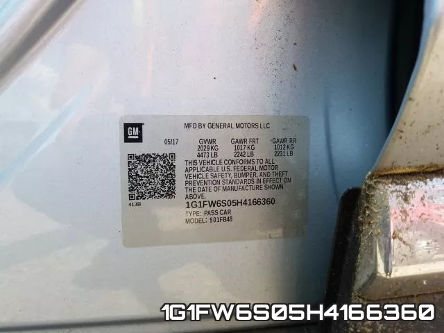 1G1FW6S05H4166360 фото 2