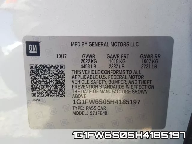 1G1FW6S05H4185197 фото 2