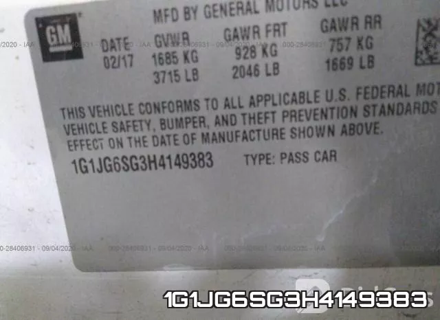 1G1JG6SG3H4149383 фото 10