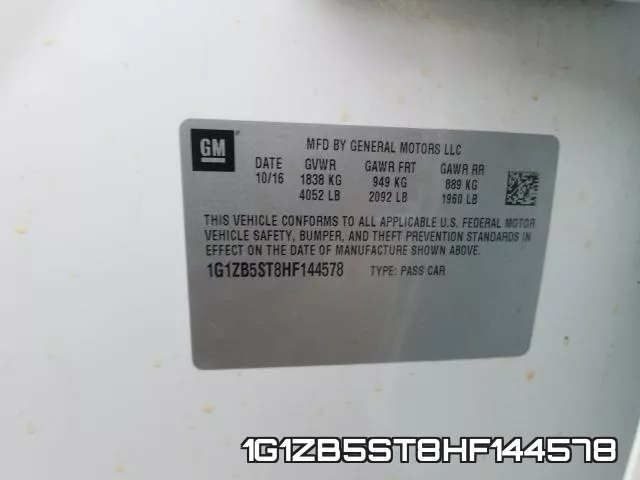 1G1ZB5ST8HF144578 фото 2