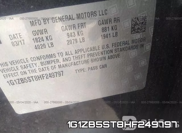 1G1ZB5ST8HF249797 фото 10