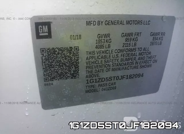 1G1ZD5ST0JF182094 фото 10