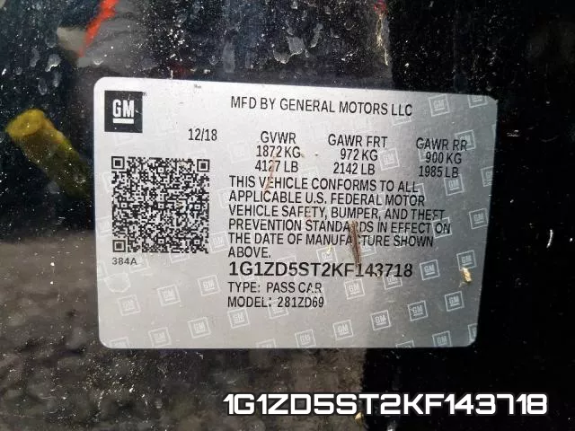 1G1ZD5ST2KF143718 фото 2