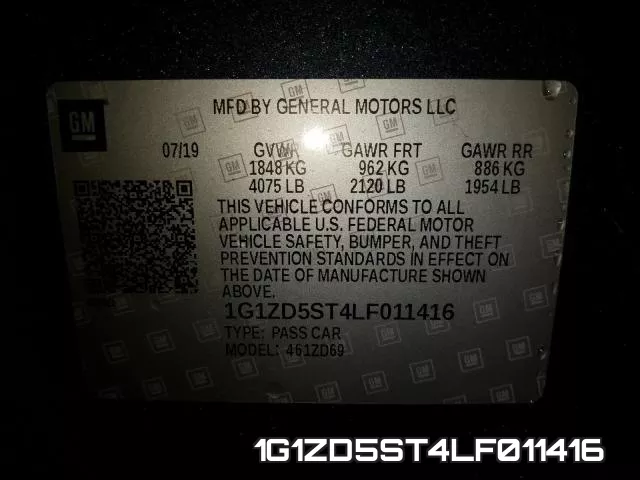 1G1ZD5ST4LF011416 фото 2