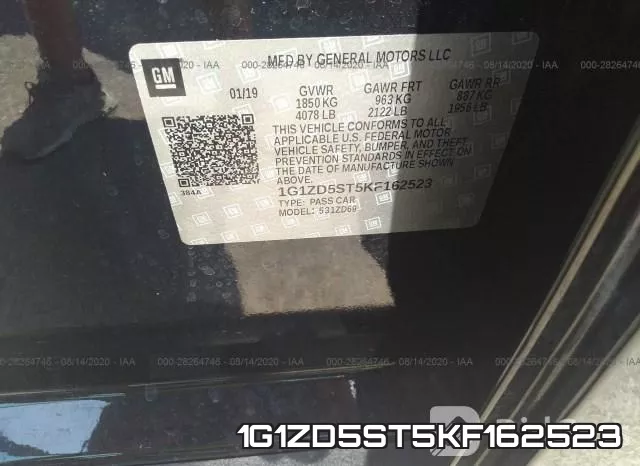 1G1ZD5ST5KF162523 фото 10