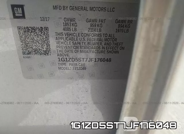 1G1ZD5ST7JF176048 фото 10