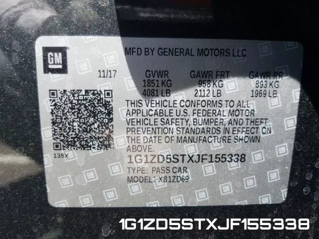 1G1ZD5STXJF155338 фото 2