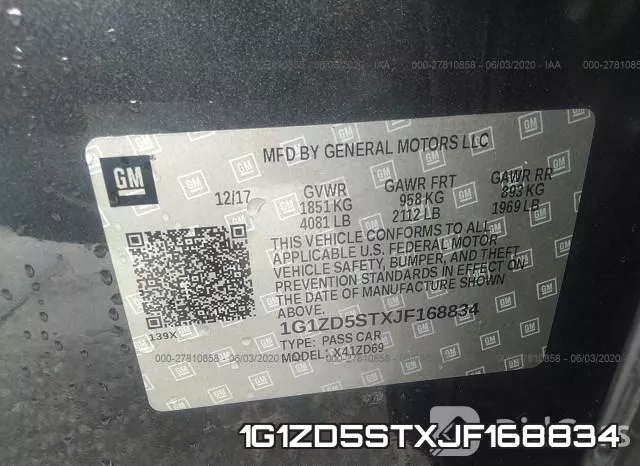 1G1ZD5STXJF168834 фото 10