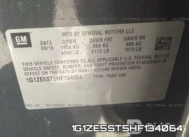 1G1ZE5ST5HF134064 фото 10