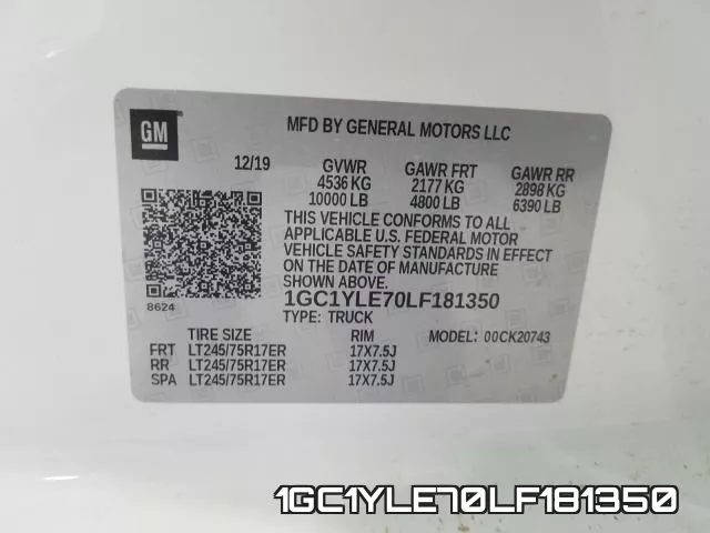 1GC1YLE70LF181350 фото 2