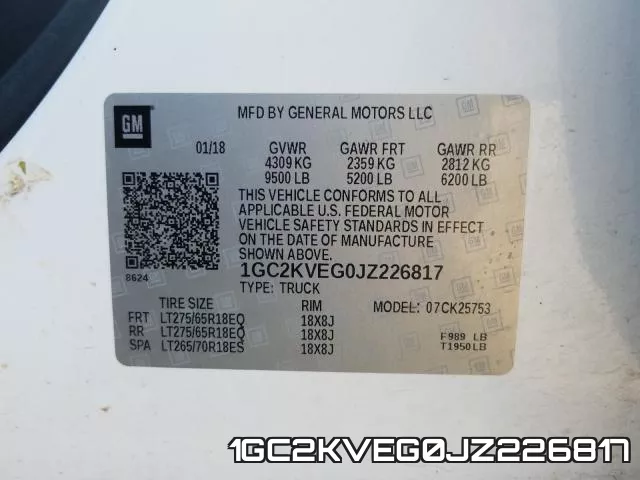 1GC2KVEG0JZ226817 фото 2