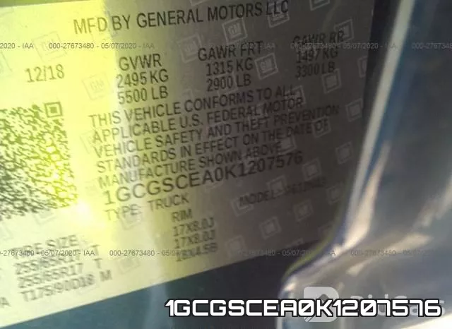 1GCGSCEA0K1207576 фото 10