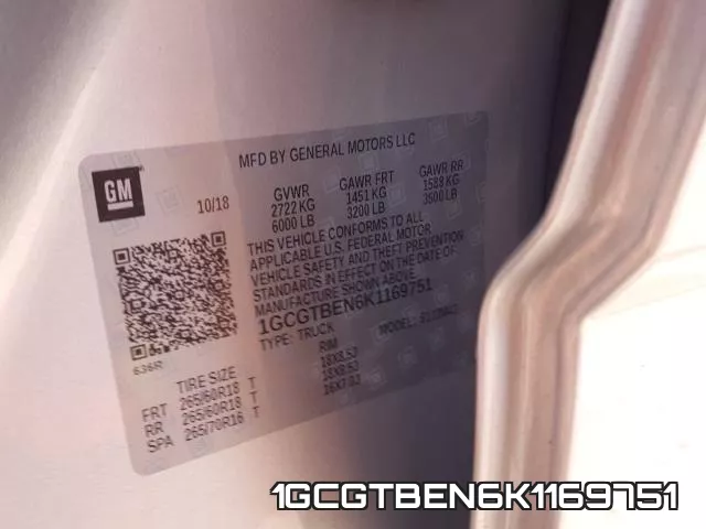 1GCGTBEN6K1169751 фото 2