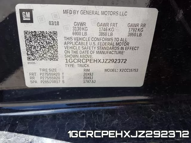 1GCRCPEHXJZ292372 фото 2