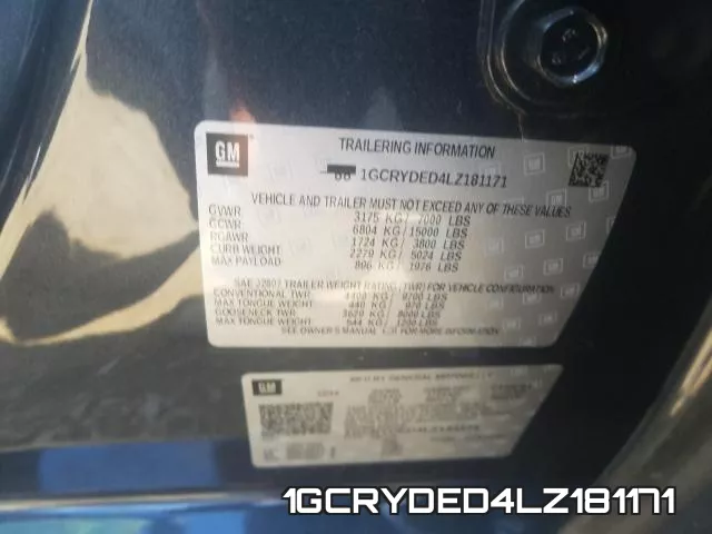 1GCRYDED4LZ181171 фото 2