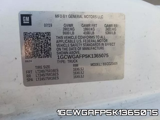1GCWGAFP5K1365075 фото 2