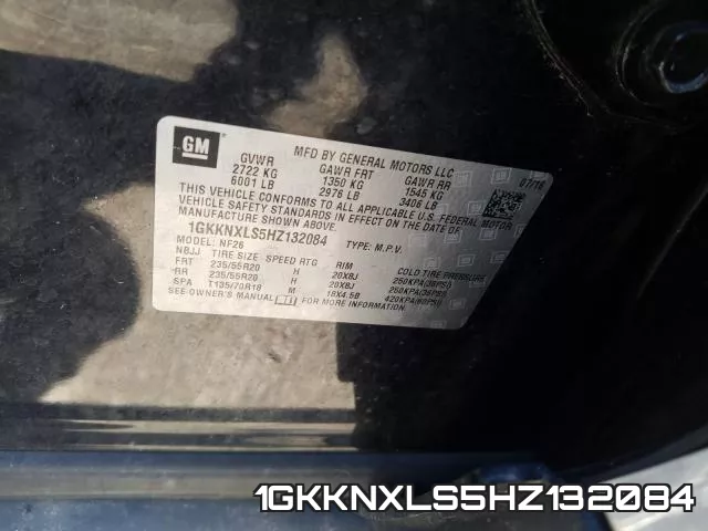 1GKKNXLS5HZ132084 фото 2