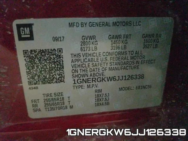 1GNERGKW6JJ126338 фото 2