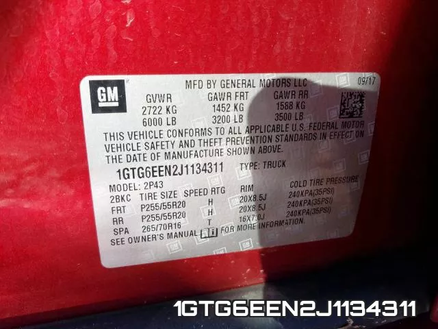 1GTG6EEN2J1134311 фото 2