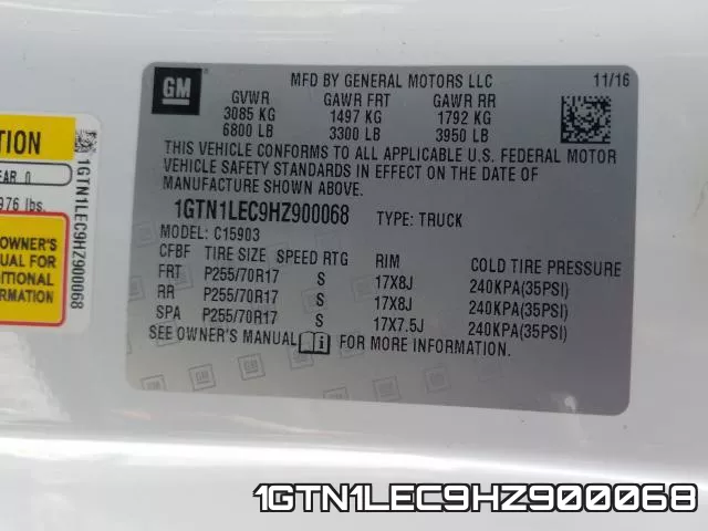 1GTN1LEC9HZ900068 фото 2
