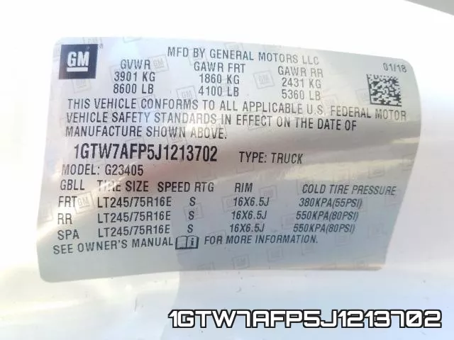 1GTW7AFP5J1213702 фото 2