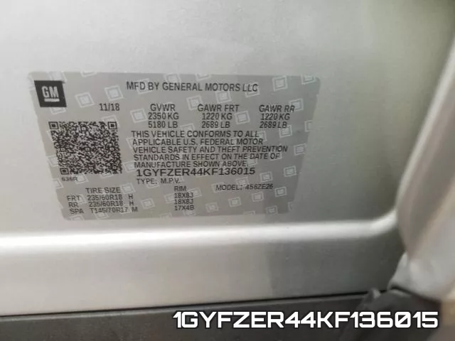 1GYFZER44KF136015 фото 2