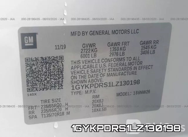 1GYKPDRS1LZ130198 фото 10