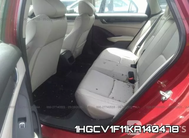 1HGCV1F11KA140478 фото 9