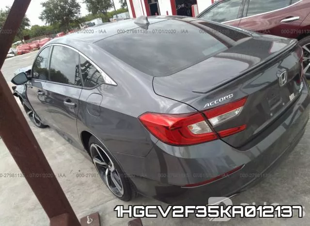 1HGCV2F35KA012137 фото 4