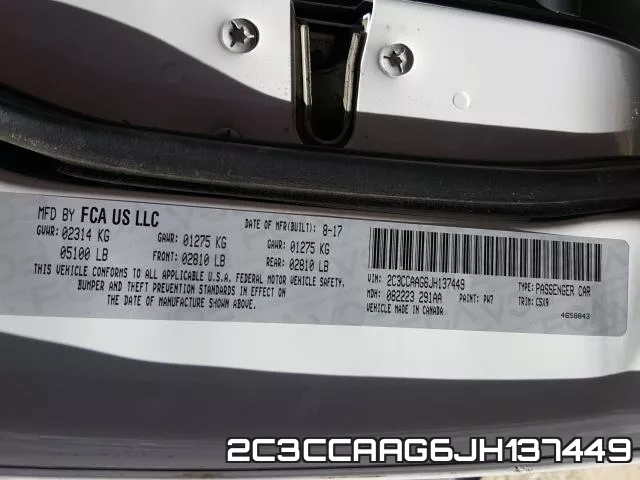 2C3CCAAG6JH137449 фото 2