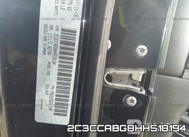 2C3CCABG8HH518194 фото 10
