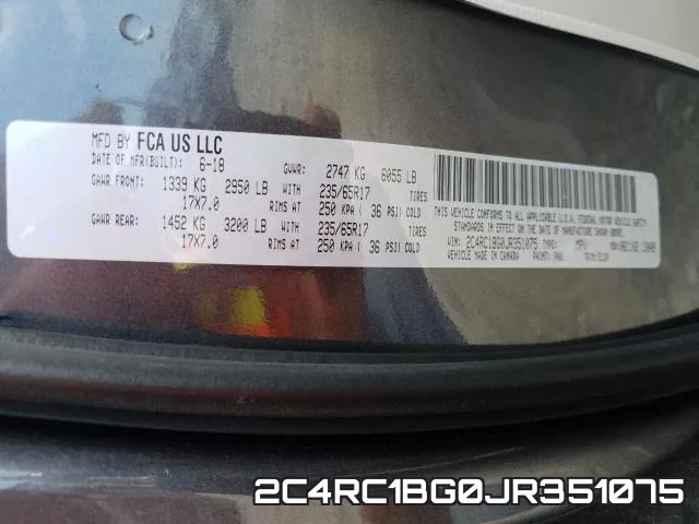2C4RC1BG0JR351075 фото 2