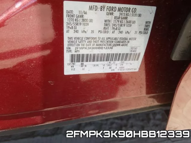 2FMPK3K90HBB12339 фото 2