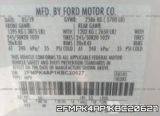 2FMPK4AP1KBC20627 фото 10