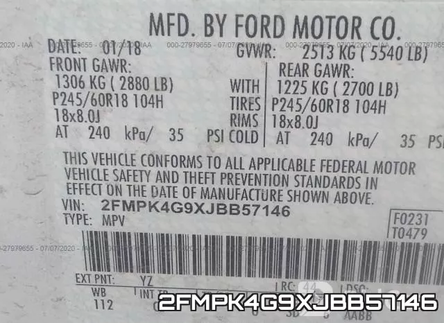 2FMPK4G9XJBB57146 фото 10