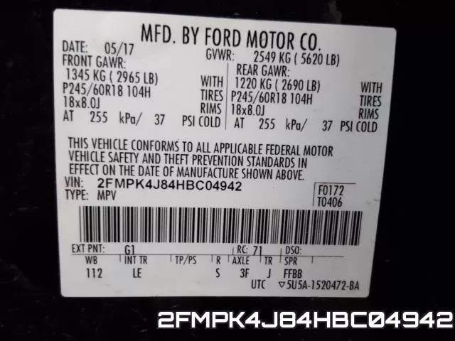 2FMPK4J84HBC04942 фото 2