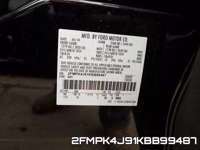 2FMPK4J91KBB99487 фото 2