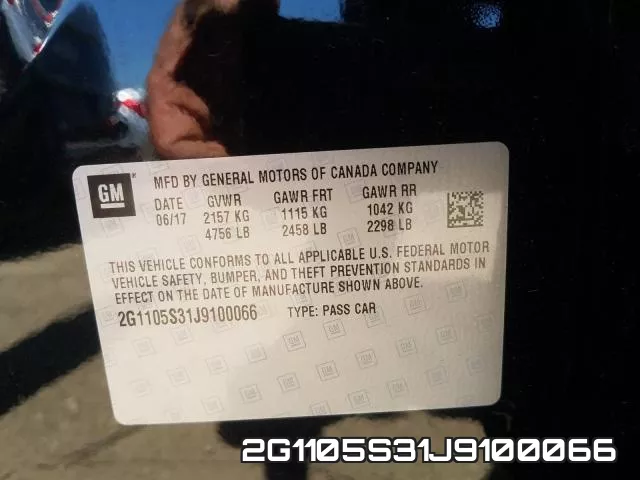 2G1105S31J9100066 фото 2
