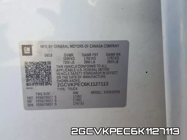 2GCVKPEC6K1127113 фото 2