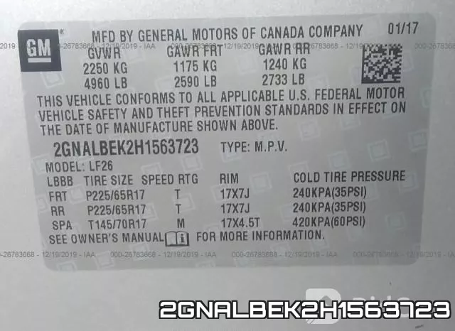 2GNALBEK2H1563723 фото 10