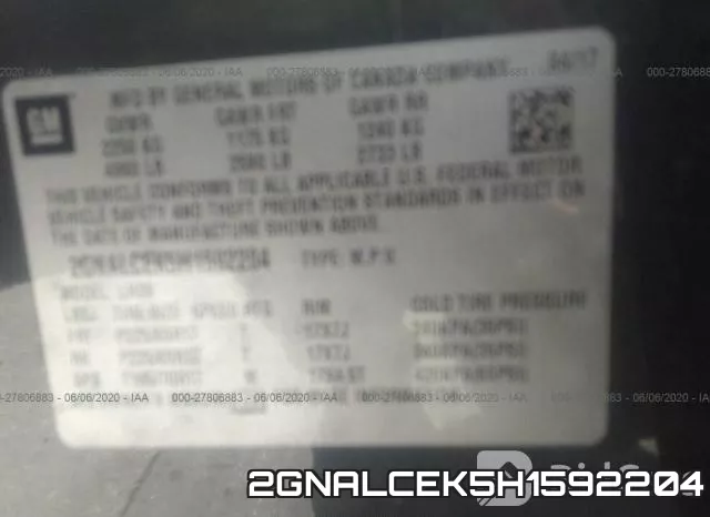 2GNALCEK5H1592204 фото 10