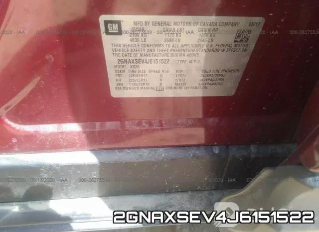 2GNAXSEV4J6151522 фото 10