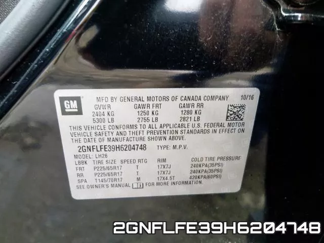 2GNFLFE39H6204748 фото 2