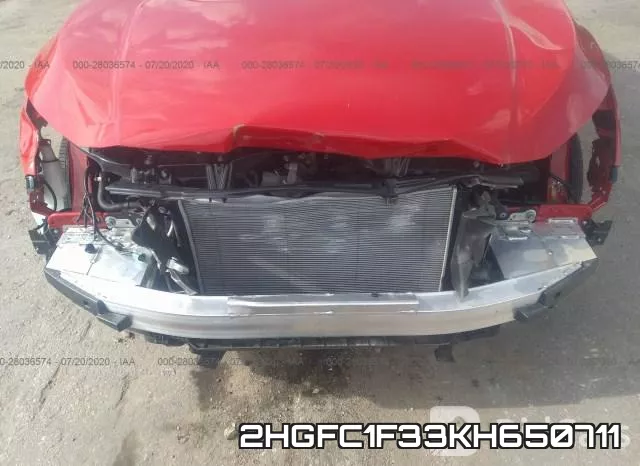 2HGFC1F33KH650711 фото 7