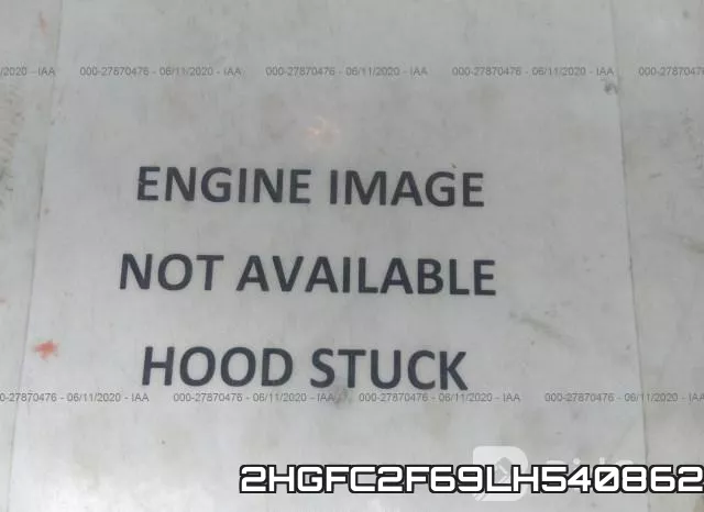 2HGFC2F69LH540862 фото 2