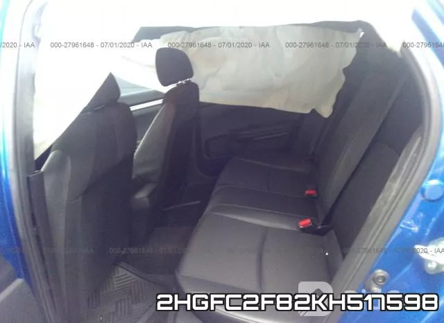 2HGFC2F82KH517598 фото 9