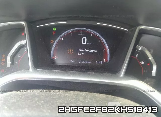 2HGFC2F82KH518413 фото 8