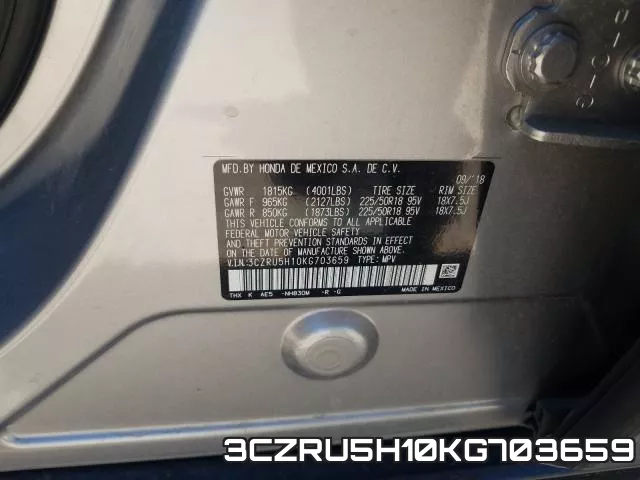 3CZRU5H10KG703659 фото 2