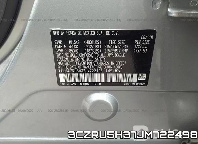 3CZRU5H37JM722498 фото 10